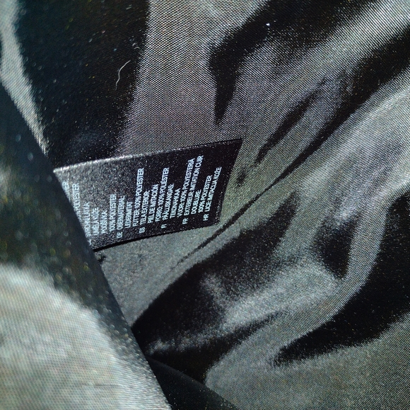 H&M Iridescent Blue Green Clutch/Messenger Handbag Purse with Strap - Picture 8 of 10